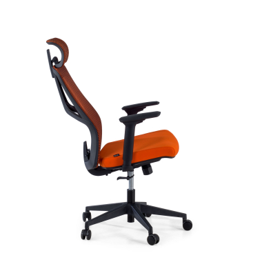 ergonomic chair orange quick mesh 3d adjustable armrests lumbar support headrest 5