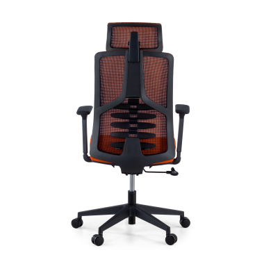 ergonomic chair orange quick mesh 3d adjustable armrests lumbar support headrest 7