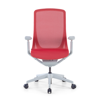 designer office chair white red kinet mesh 3d adjustable armrests 3