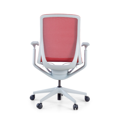 designer office chair white red kinet mesh 3d adjustable armrests 7