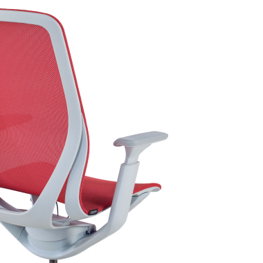 designer office chair white red kinet mesh 3d adjustable armrests 9