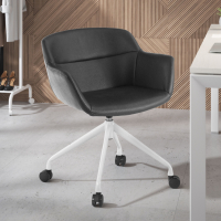 Ores Swivel Chair, with wheels, Modern Design, Faux leather