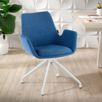 Glamm meeting chair, thick padding, swivel base