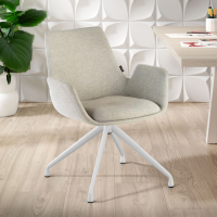 Glamm meeting chair, thick padding, swivel base