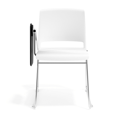 chair with writing tablet white with writing tablet fabric no armrests 6
