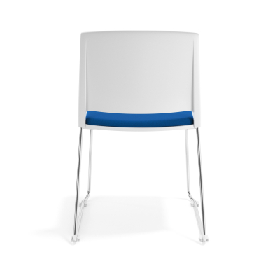 visitor chair blue without arms upholstered fabric no armrests 5