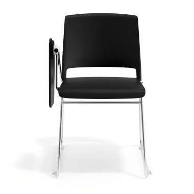 chair with writing tablet black with writing tablet fabric no armrests 6