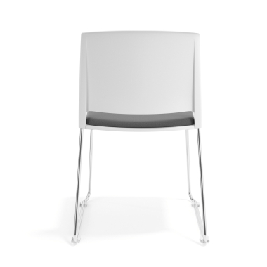 visitor chair gray without arms upholstered fabric no armrests 4