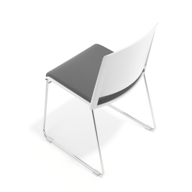 visitor chair gray without arms upholstered fabric no armrests 7