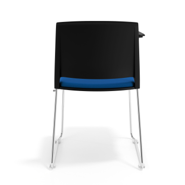 chair with writing tablet black blue with writing tablet upholstered fabric no armrests 4