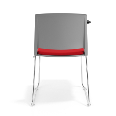 chair with writing tablet red with writing tablet upholstered fabric no armrests 4