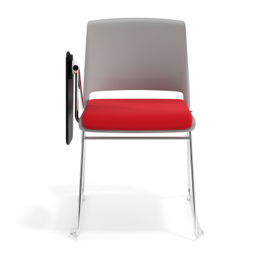 chair with writing tablet red with writing tablet upholstered fabric no armrests 6