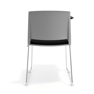 chair with writing tablet black with writing tablet upholstered fabric no armrests 4