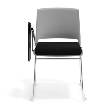 chair with writing tablet black with writing tablet upholstered fabric no armrests 6