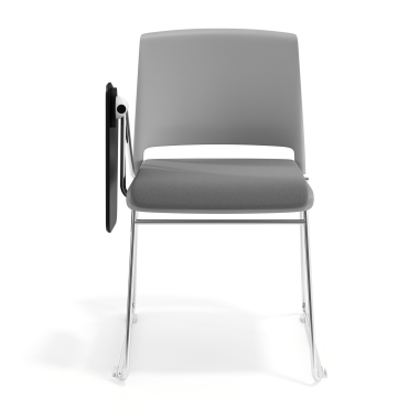 chair with writing tablet gray with writing tablet upholstered fabric no armrests 6