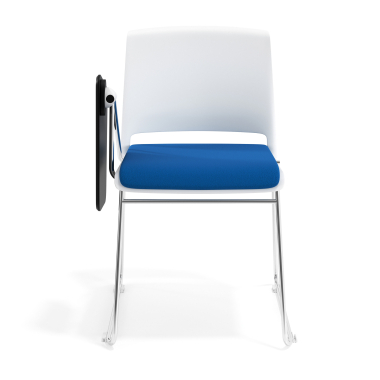 chair with writing tablet blue with writing tablet upholstered fabric no armrests 6