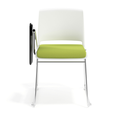 chair with writing tablet green with writing tablet upholstered fabric no armrests 6