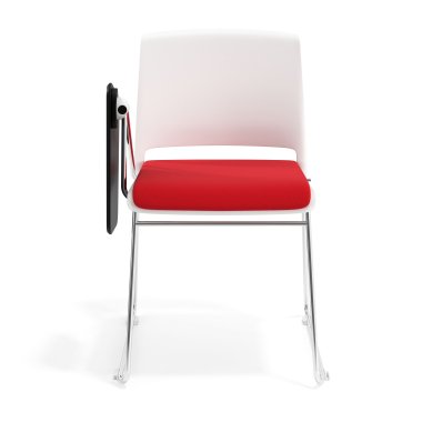 chair with writing tablet red with writing tablet upholstered fabric no armrests 6