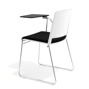 chair with writing tablet black with writing tablet upholstered fabric no armrests 5