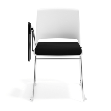 chair with writing tablet black with writing tablet upholstered fabric no armrests 6