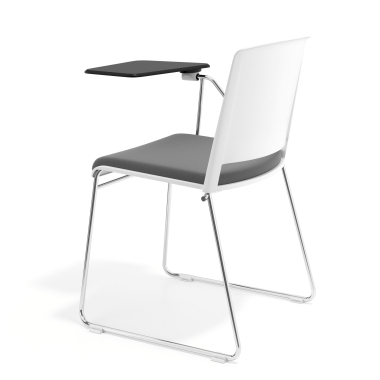 chair with writing tablet gray with writing tablet upholstered fabric no armrests 5