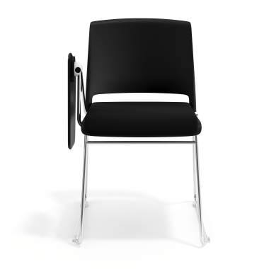 chair with writing tablet black with writing tablet upholstered fabric no armrests 6