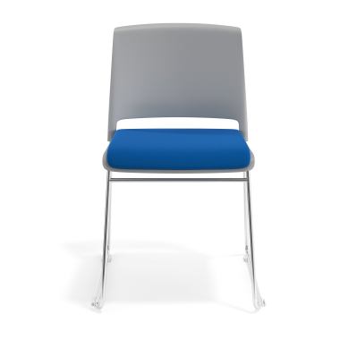 visitor chair blue without arms upholstered fabric no armrests 6