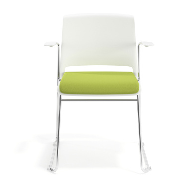 visitor chair green with arms upholstered fabric no armrests 6