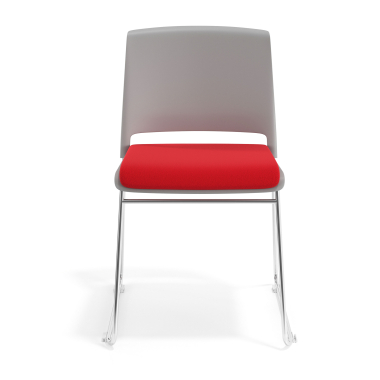 visitor chair red without arms upholstered fabric no armrests 6