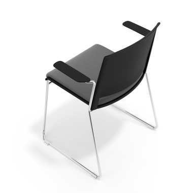 visitor chair gray with arms upholstered fabric no armrests 7
