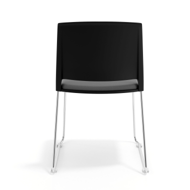 visitor chair gray without arms upholstered fabric no armrests 4