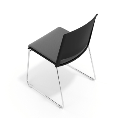 visitor chair gray without arms upholstered fabric no armrests 7