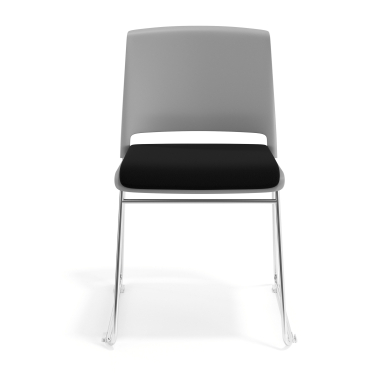 visitor chair black without arms upholstered fabric no armrests 6