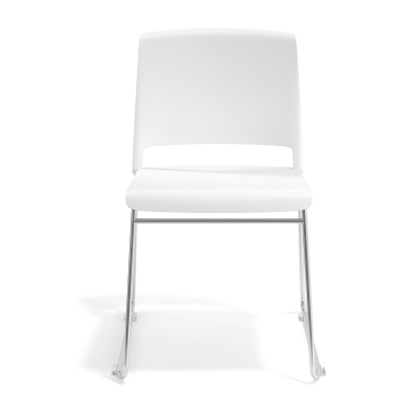 visitor chair white without arms fabric no armrests 6