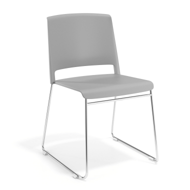 visitor chair gray without arms fabric no armrests 1