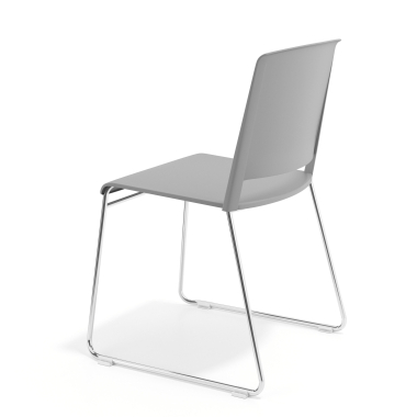 visitor chair gray without arms fabric no armrests 5