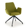 Visitor chair Glamm, 4 legs, upholstered armrests, metal frame