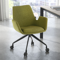 Glamm Swivel Chair, structure with wheels
