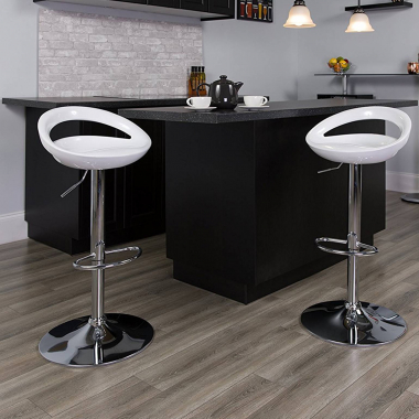 kitchen stool white danko plastic no armrests 6