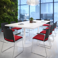 Upholstered visitor chair...