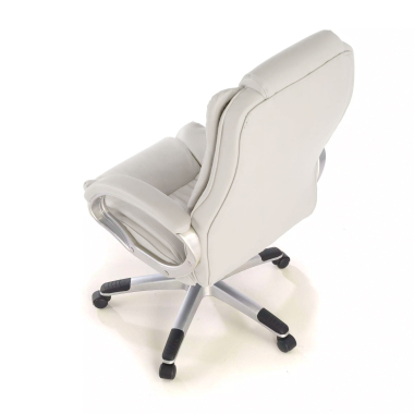 office chair white bavaria synthetic leather upholstered armrests 6