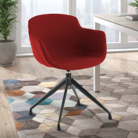 Laure Meeting Chair, 360º Swivel, Comfortable and Durable