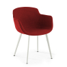 Laure Visitor Chair, Legs, Metal frame, Upholstered