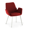 Visitor chair Glamm, sled base, steel frame