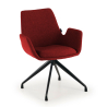 Glamm meeting chair, thick padding, swivel base