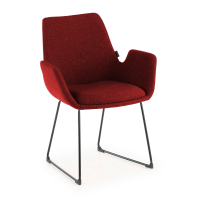 Visitor chair Glamm, sled...
