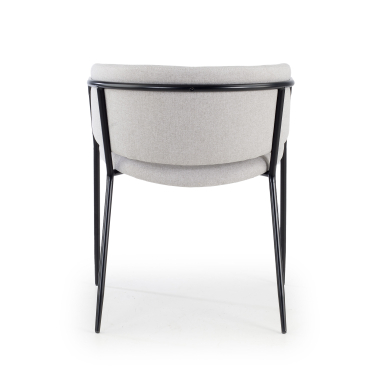 visitor chair gray margot fabric fixed armrests 6