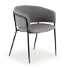 Visitor chair Margot, wraparound backrest