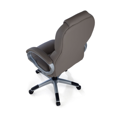 office chair gray kiel synthetic leather upholstered armrests 7