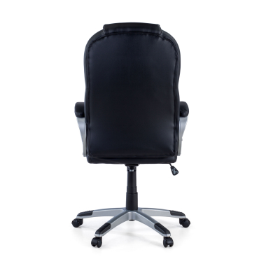 office chair black kiel synthetic leather upholstered armrests 9
